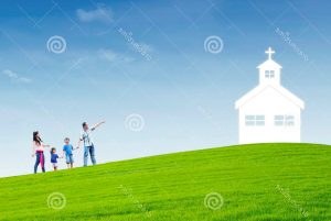 η χριστιανική οικογένεια πηγαίνει στην εκκλησία 28794052