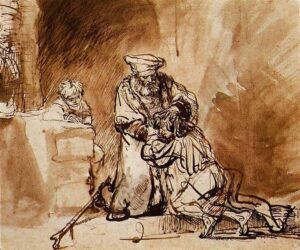rembrandt 1642 drawing of the return of the prodigal son 1 orig