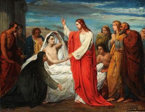 Jan Verhas The raising of the widows son in Nain