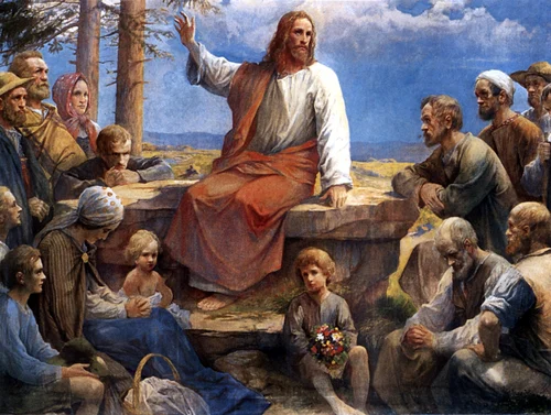 jesus christ sermon on mount painting 500x500 1